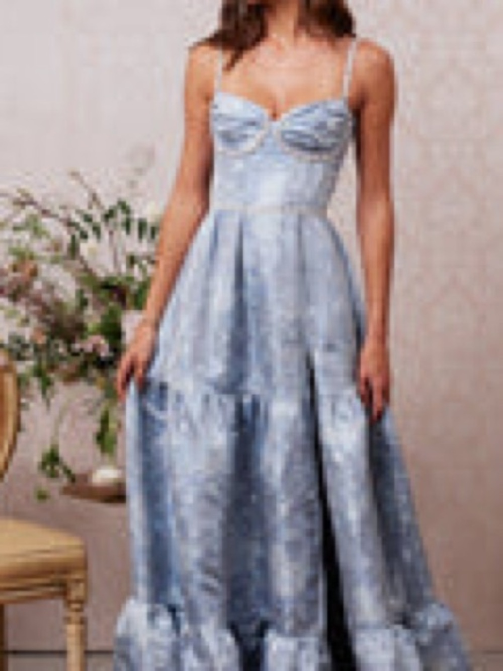 The Lucetta Dress in Denim Blue Windsor